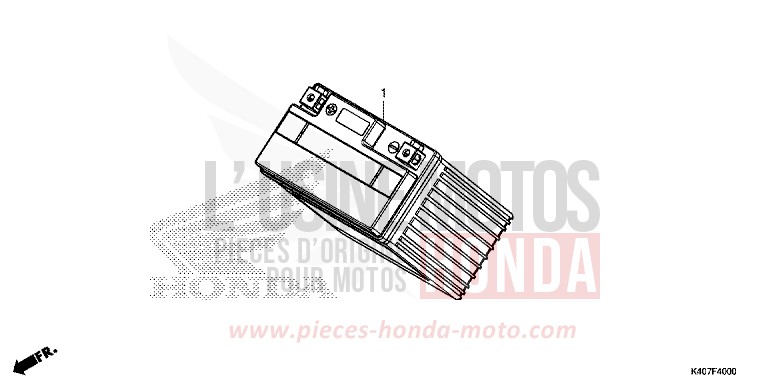 BATTERY for Forza 125 MAT PEARL COOL WHITE (NHB44) from 2019